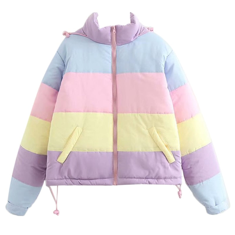 Valenzora | Damen-Winterjacke in Pastellfarben