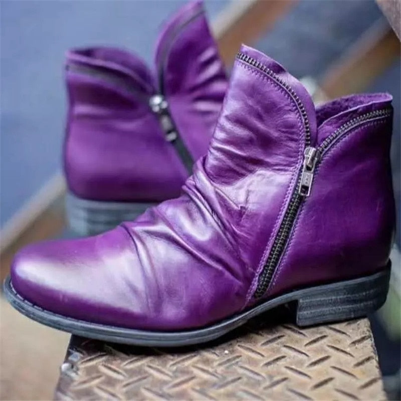 Valenzora | Damen-Reißverschlussstiefel