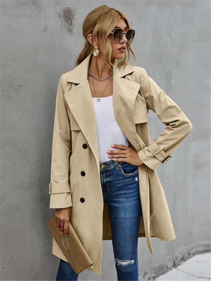 Valenzora and Winter Trench Coat Jacket Women