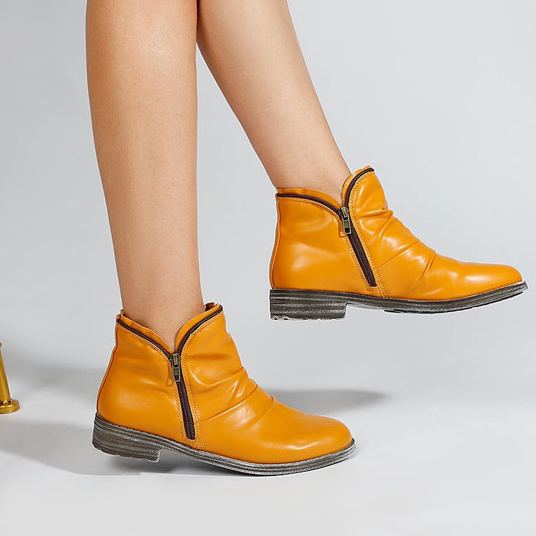 Valenzora - Women's Zipper Ankle Boots