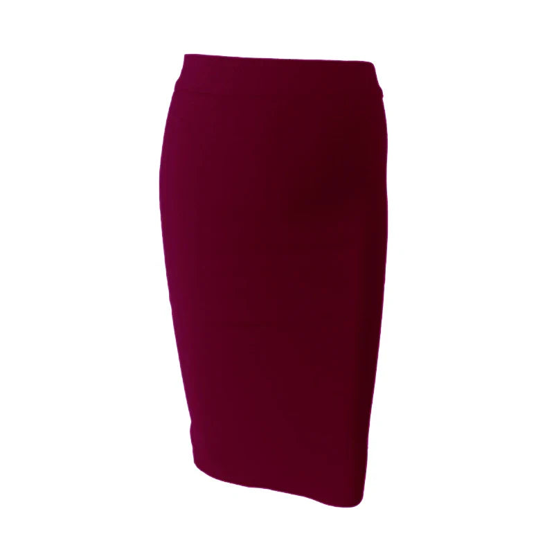 Valenzora | Wholesale Women's Summer Fashion Sexy Black Blue Orange Red Beige Bandage Skirt Designer A-Line Pencil Skirt 60cm