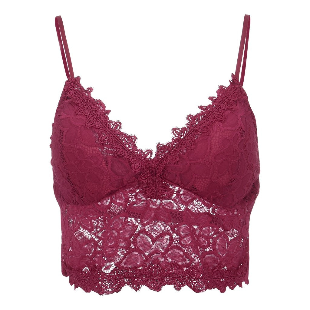 Valenzora | Verführerisches Spitzen-Bralette Crop Top