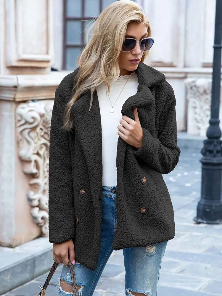 warm plush coat