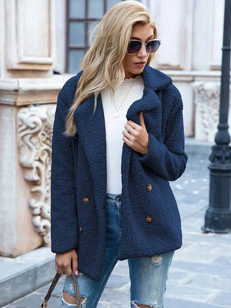 warm plush coat