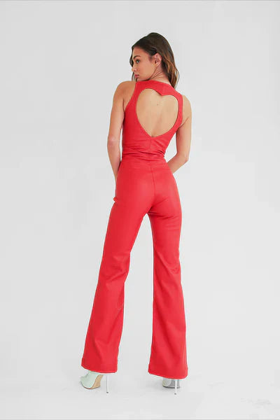 Valenzora | Hollywood Sweetheart Neckline Bodycon Jumpsuit – Stylish and Figure-Flattering