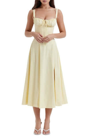 Florales Korsagenkleid