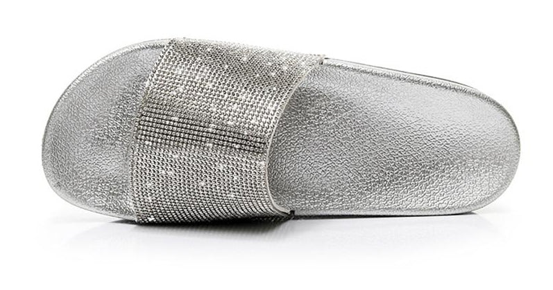 Valenzora | Crystal Diamond Trim Sandals