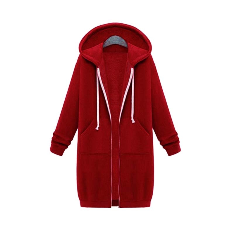 Valenzora | Long, stylish sweatshirt jacket