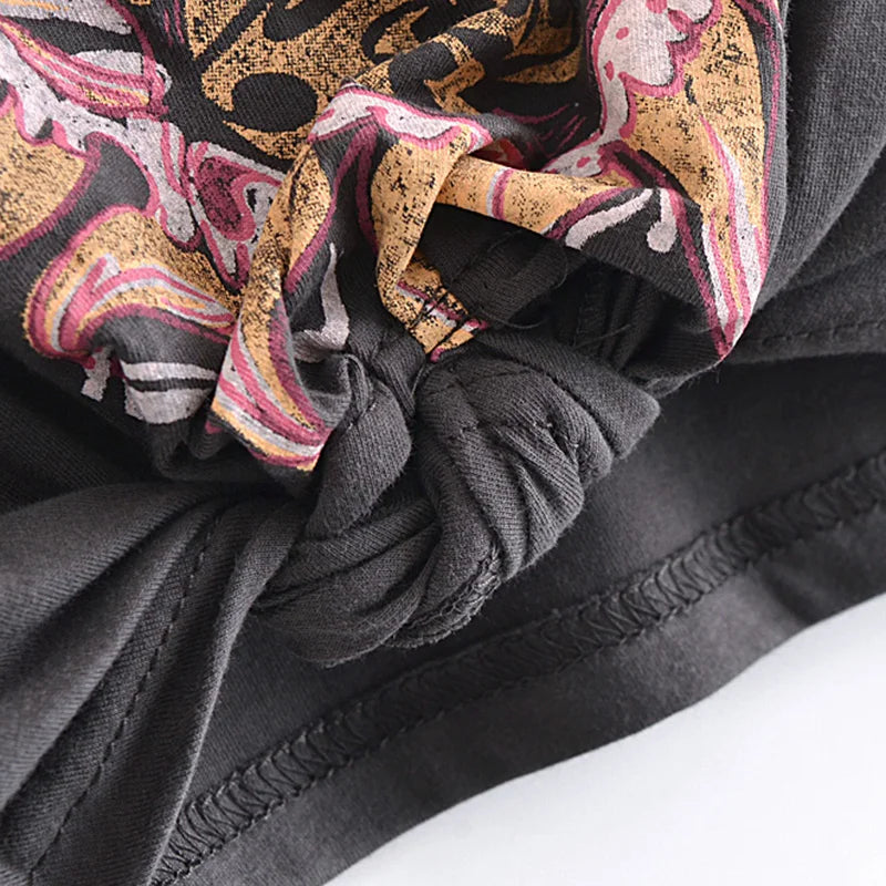 Valenzora | Crop-T-Shirt mit Knopfdetail
