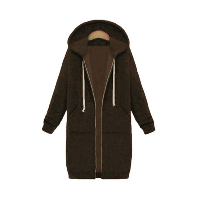 Winter-Kapuzenpullover mit Reißverschluss