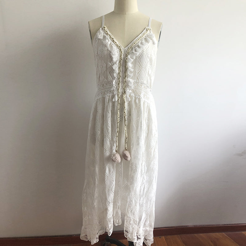 Valenzora | Spitzen-Boho-Flow-Kleid