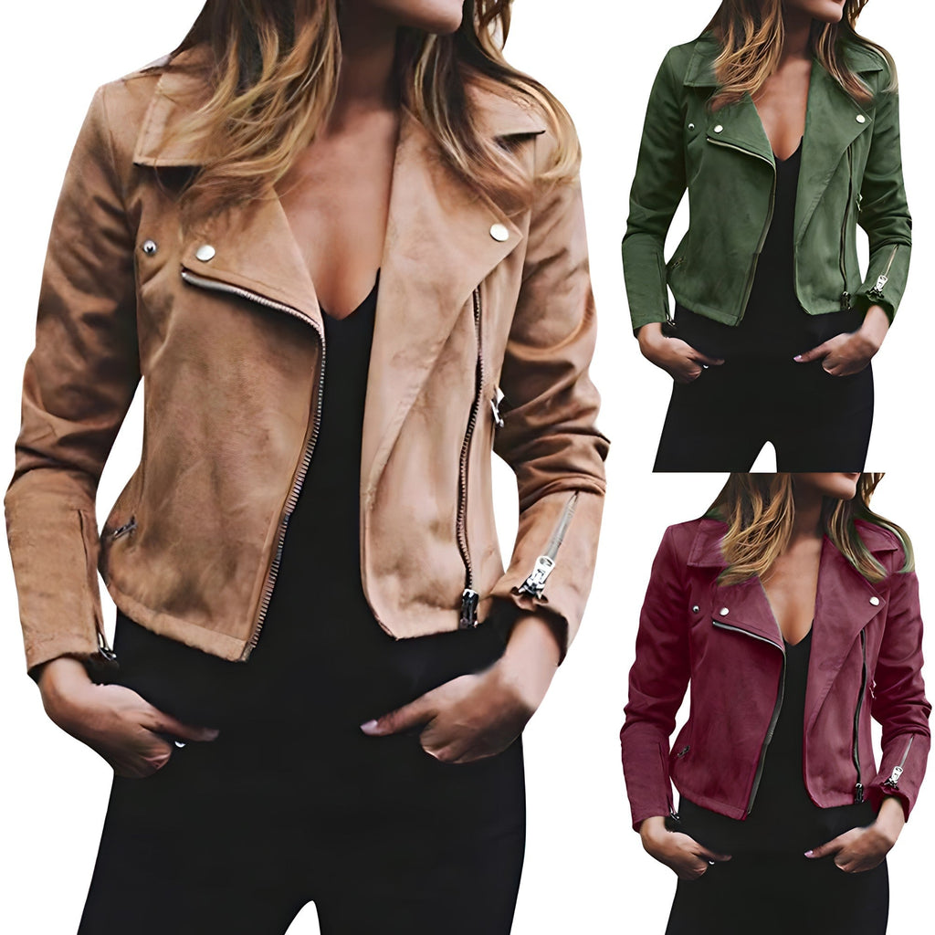 Valenzora - Women's biker jacket for an elegant winter style