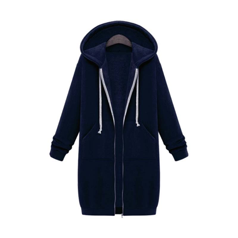 Valenzora | Long, stylish sweatshirt jacket