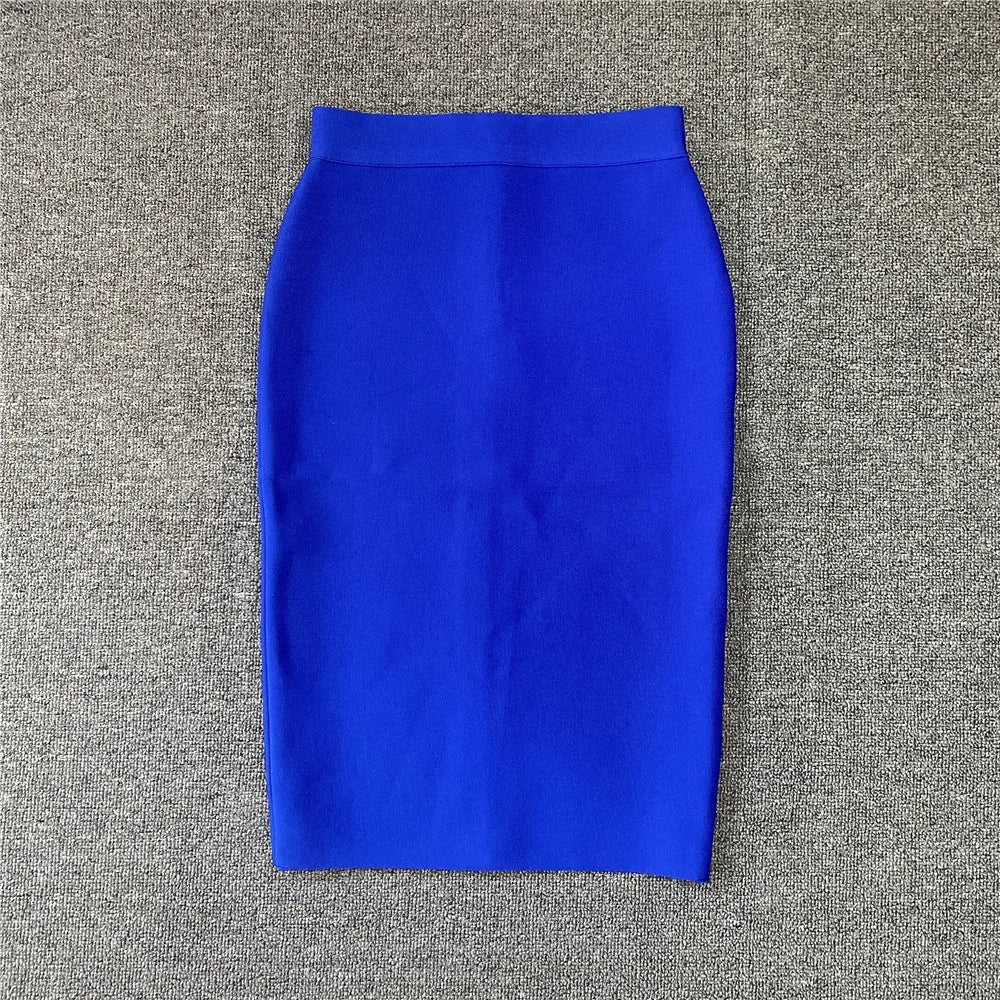 Valenzora | Damen Neuer Viskose Bandage Rock Eleganter Bleistiftrock Berühmte Sexy Club Party Kleidung Vintage Vestios