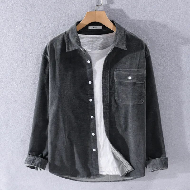 Valenzora | Langärmeliges Overshirt aus weichem Denim