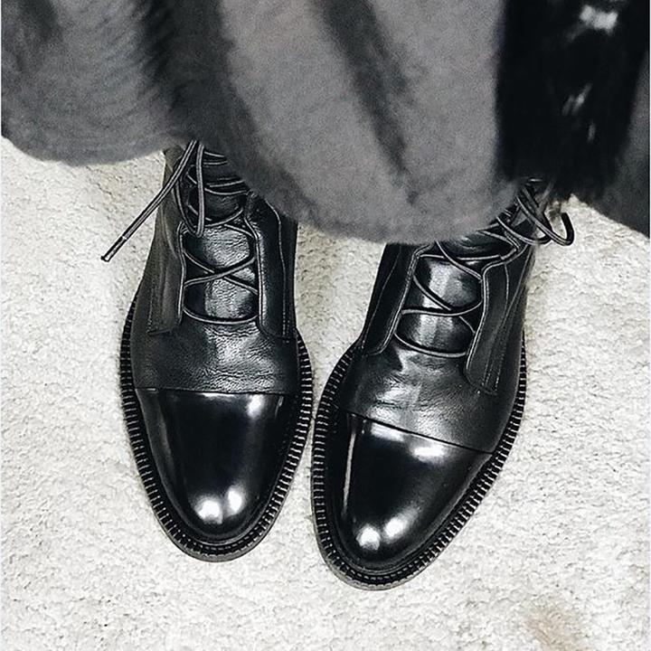 Valenzora | Vintage Stiefeletten mit Absatz für Damen