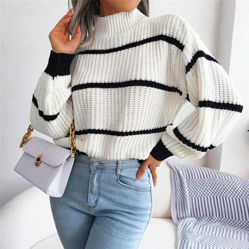 Valenzora | Striped Knit Sweaters for Women