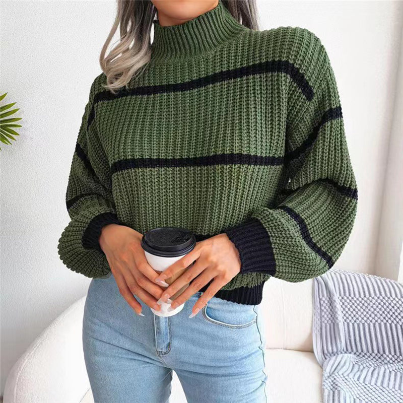 Valenzora | Striped Knit Sweaters for Women