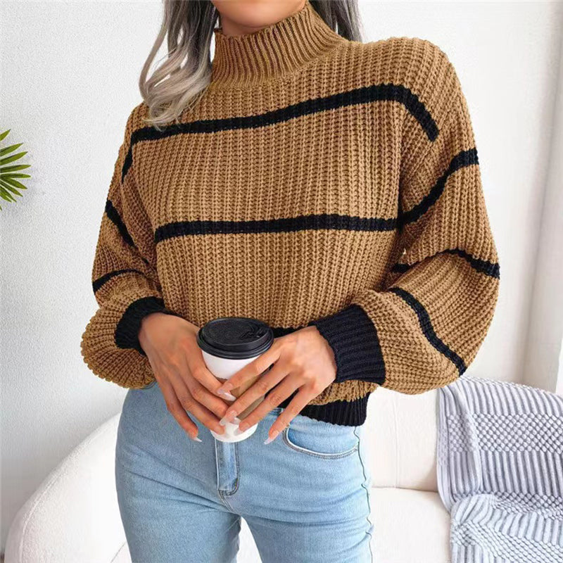 Valenzora | Striped Knit Sweaters for Women