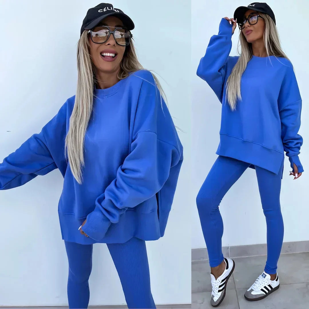 Valenzora | Cozy oversized sweatshirt and leggings set