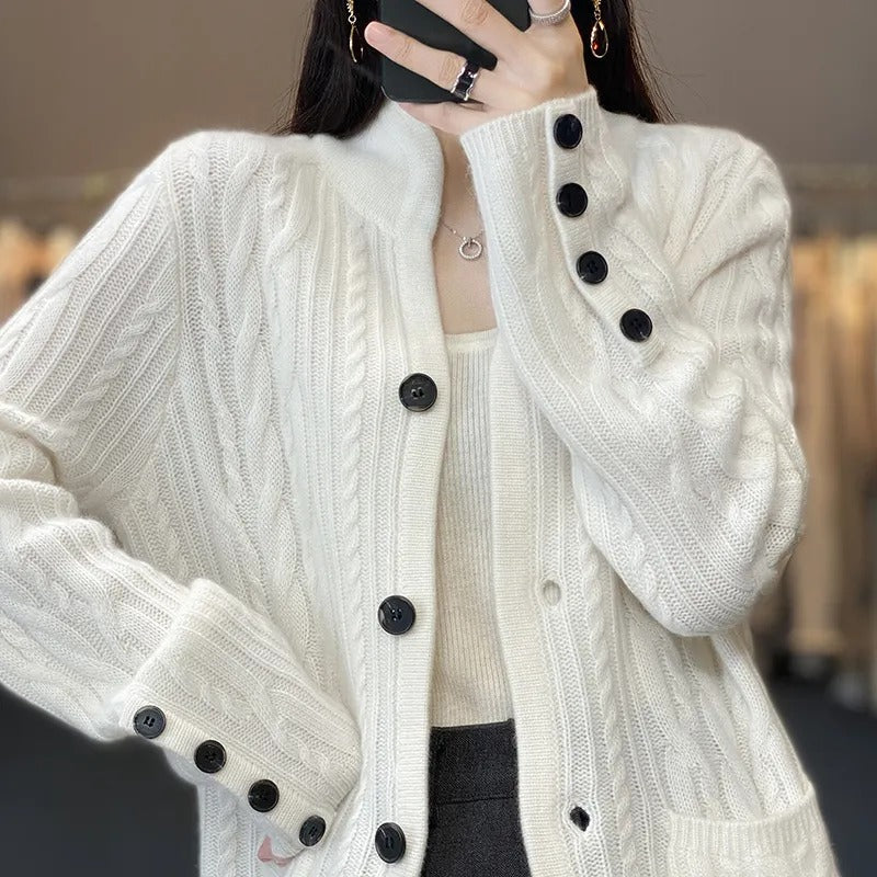 Valenzora | Witte Women's Knit Sweater - Stylish and Comfortable Sweater