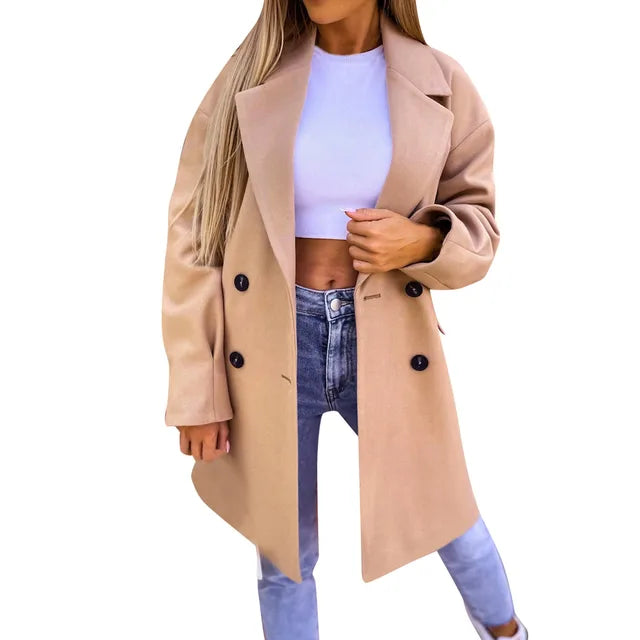 Valenzora - Stylish mid-length trench coat