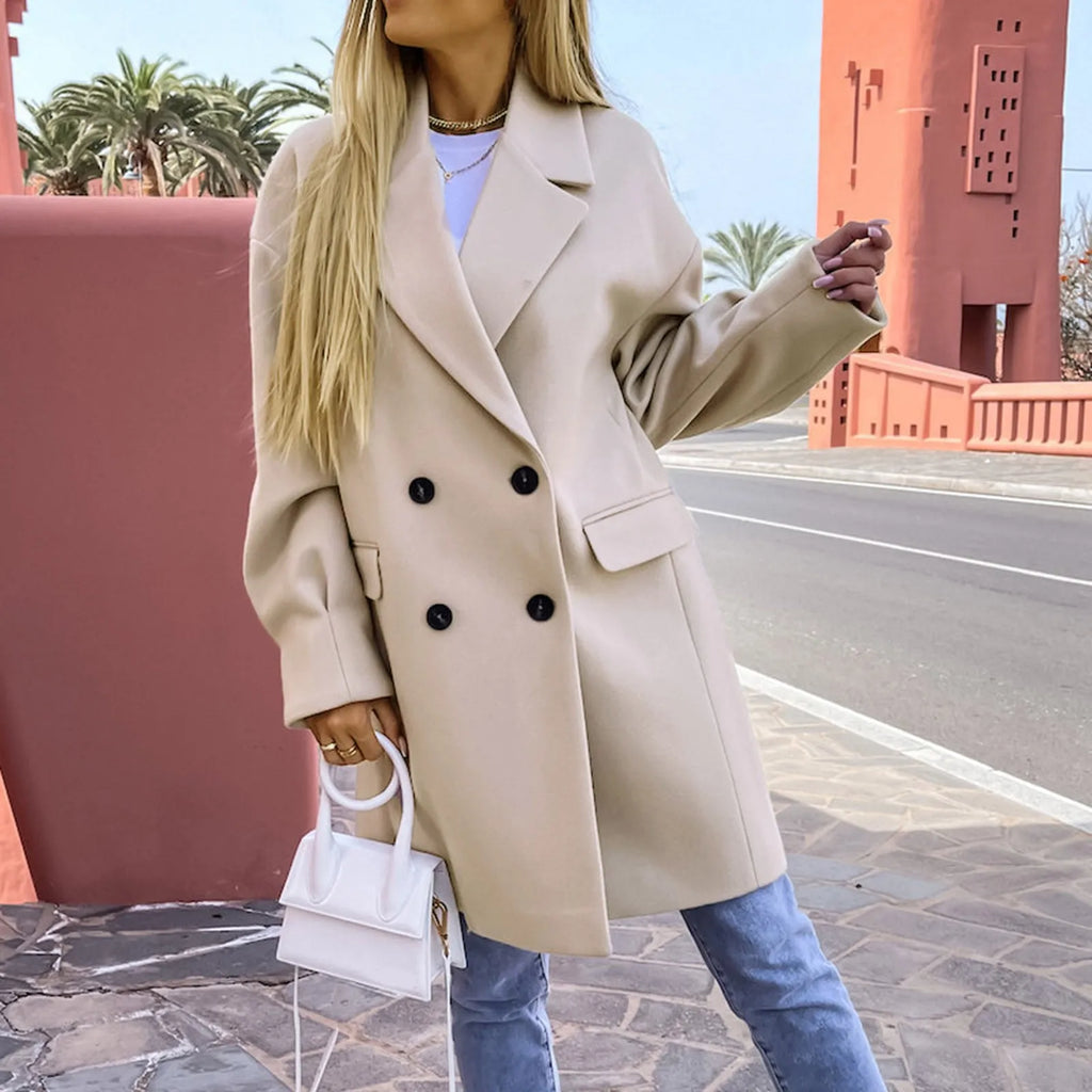 Valenzora - Stylish mid-length trench coat