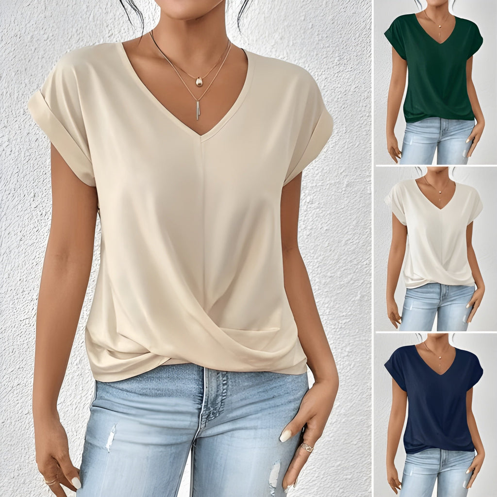 Valenzora | Casual V-neck T-shirt