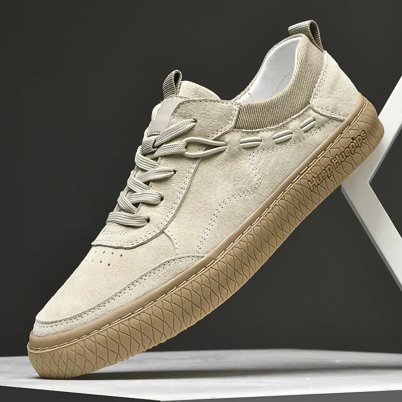 Valenzora | Suede Sneakers with Textured Sole