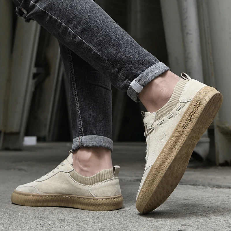 Valenzora | Suede Sneakers with Textured Sole