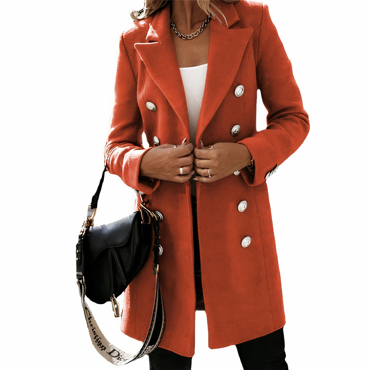 Valenzora | Eleganter langer Trenchcoat für Damen