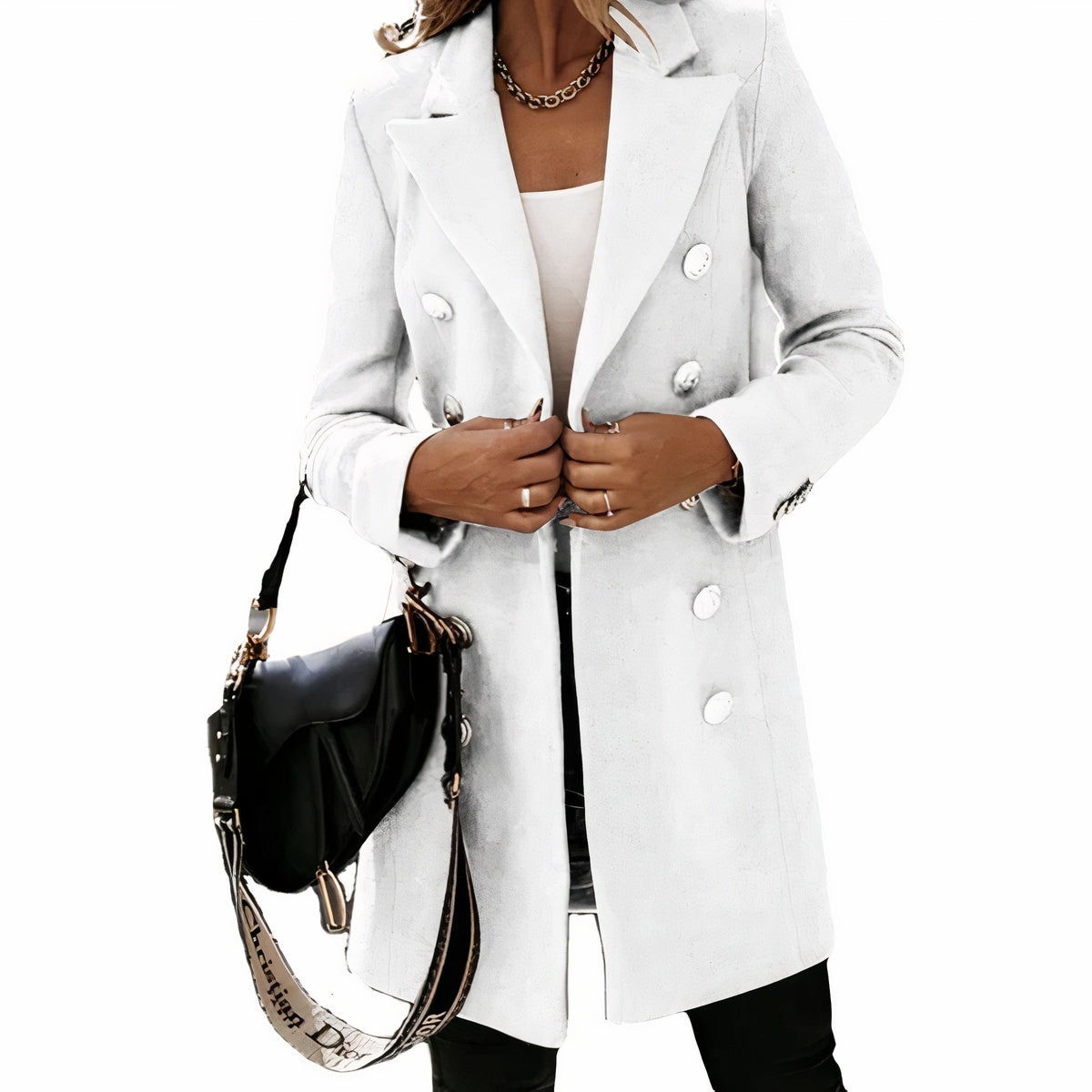 Valenzora | Eleganter langer Trenchcoat für Damen