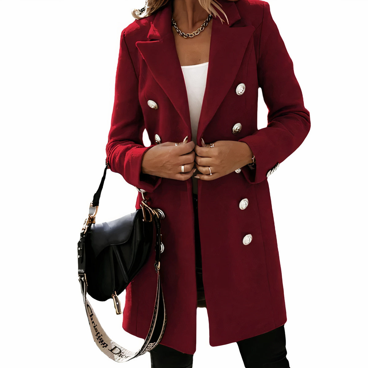 Valenzora | Eleganter langer Trenchcoat für Damen