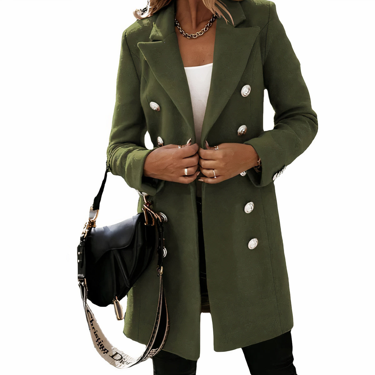 Valenzora | Eleganter langer Trenchcoat für Damen