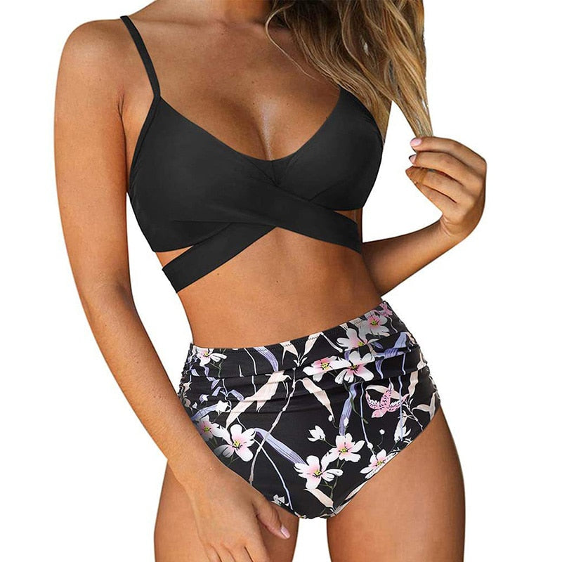 Valenzora | Colorful high-waisted bikini for women