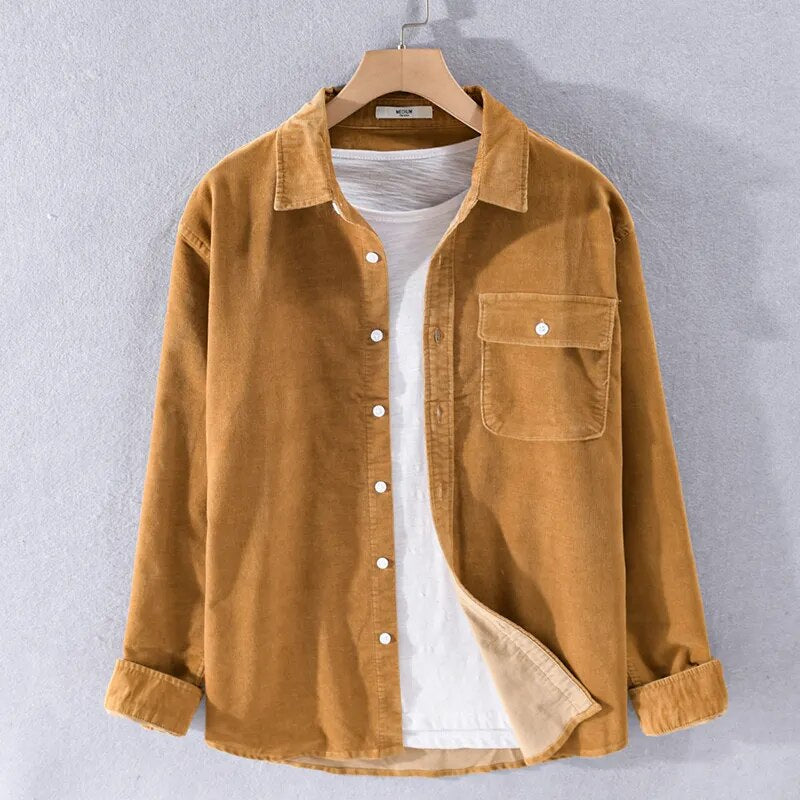 Valenzora | Langärmeliges Overshirt aus weichem Denim