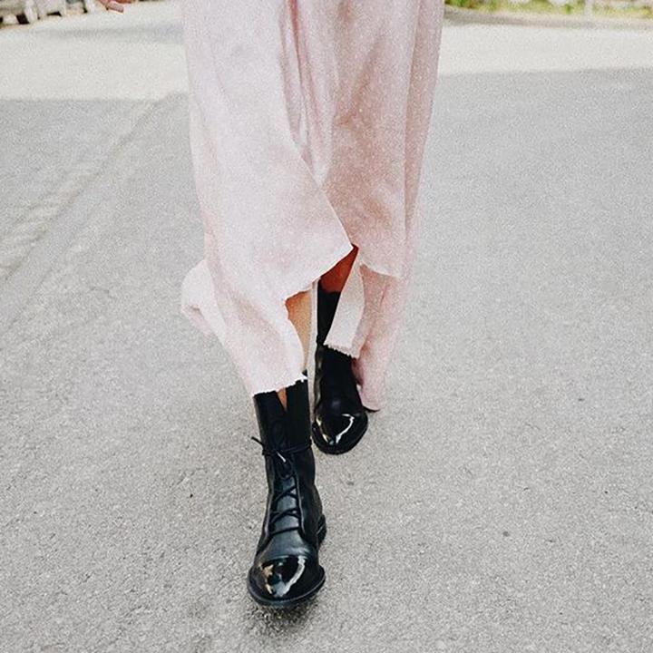 Valenzora | Vintage Stiefeletten mit Absatz für Damen