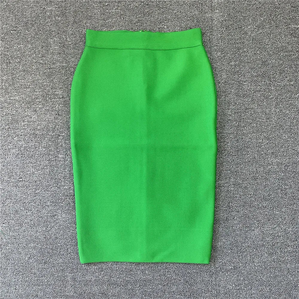 Valenzora | Damen Neuer Viskose Bandage Rock Eleganter Bleistiftrock Berühmte Sexy Club Party Kleidung Vintage Vestios