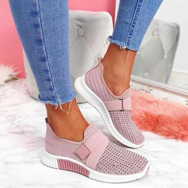Valenzora | Slip-on sneakers for women with Velcro closure. Improve your running posture!