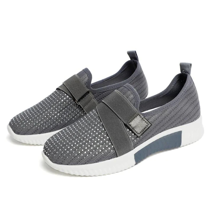 Valenzora | Slip-on-Sneakers für Damen mit Klettverschluss. Verbessern Sie Ihre Laufhaltung!