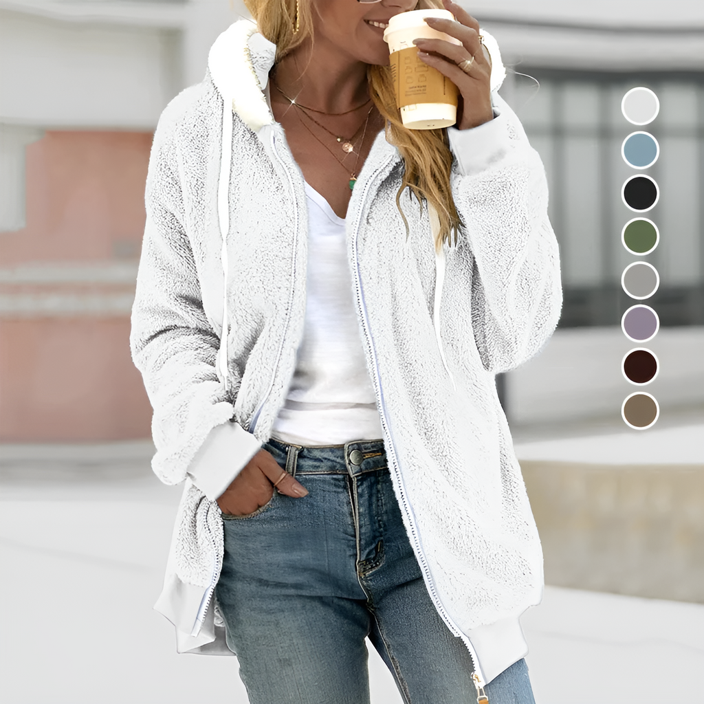 Valenzora | Comfortable super-soft fleece jacket with hood