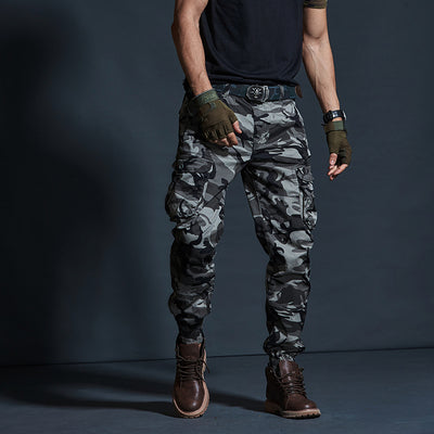 Valenzora | Cargohose, Baumwollmischung, Relaxed Fit, mehrere Taschen, elastische Bündchen