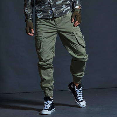 Valenzora | Cargohose, Baumwollmischung, Relaxed Fit, mehrere Taschen, elastische Bündchen