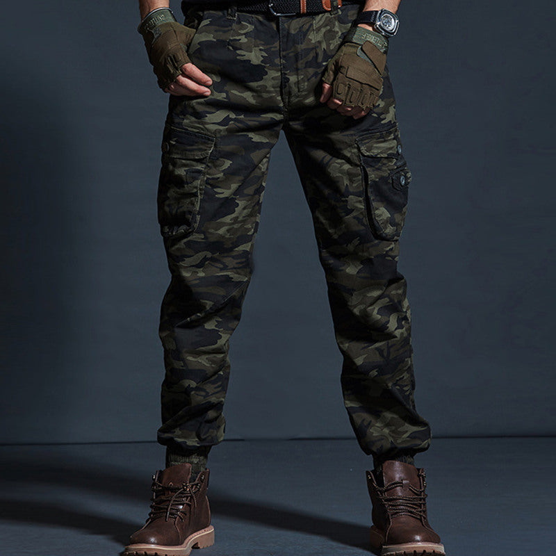 Valenzora | Cargohose, Baumwollmischung, Relaxed Fit, mehrere Taschen, elastische Bündchen