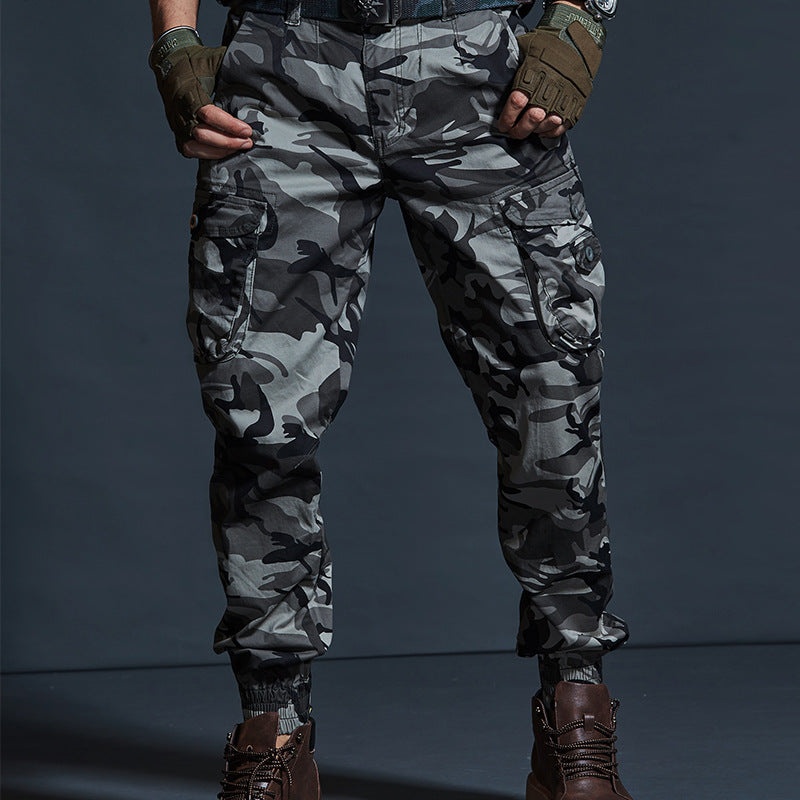 Valenzora | Cargohose, Baumwollmischung, Relaxed Fit, mehrere Taschen, elastische Bündchen