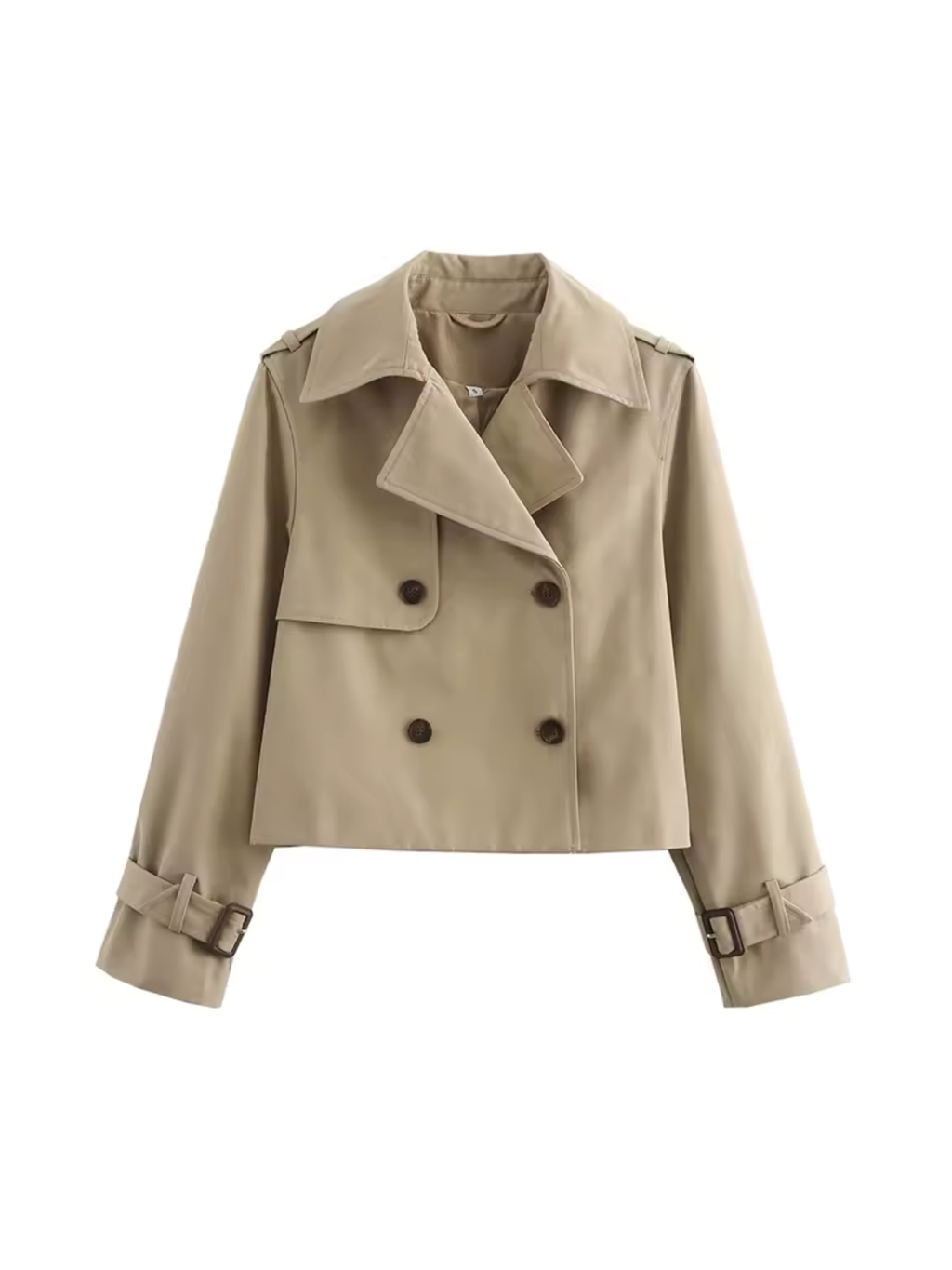 Valenzora | Double-breasted versatile short trench coat