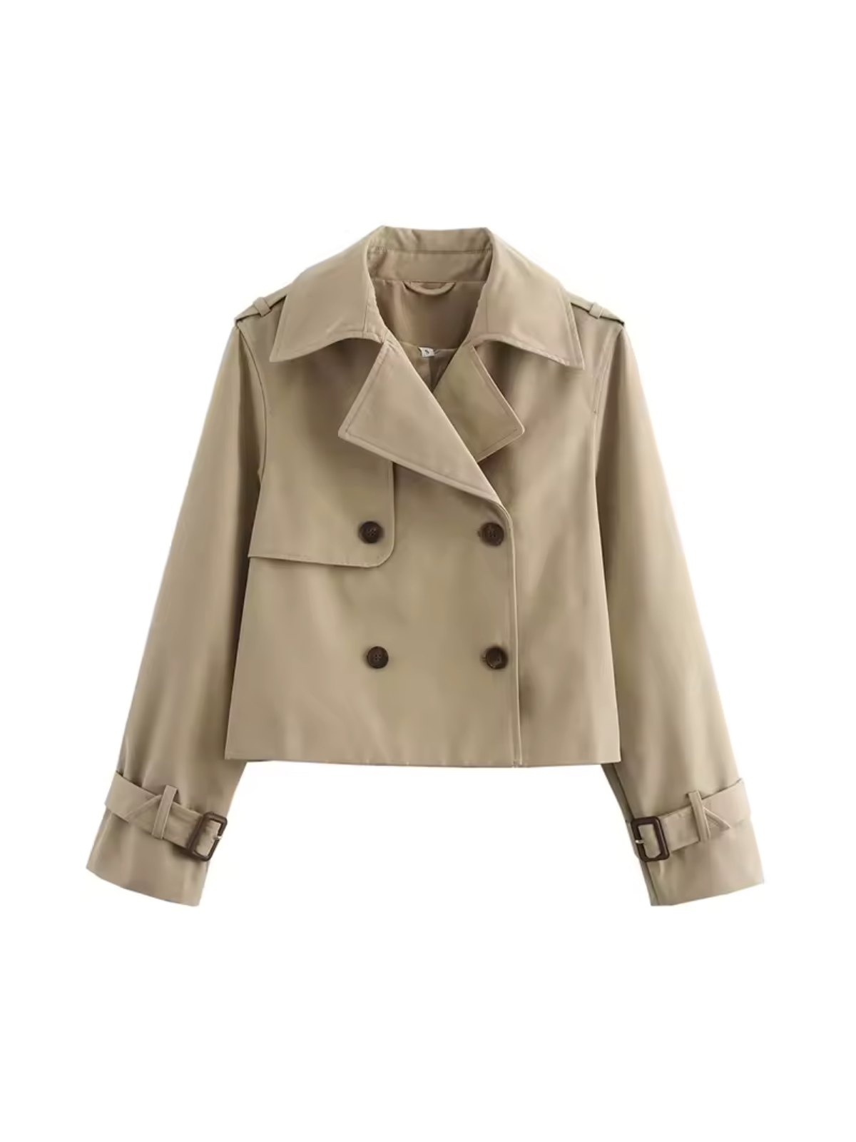 Valenzora | Double-breasted versatile short trench coat