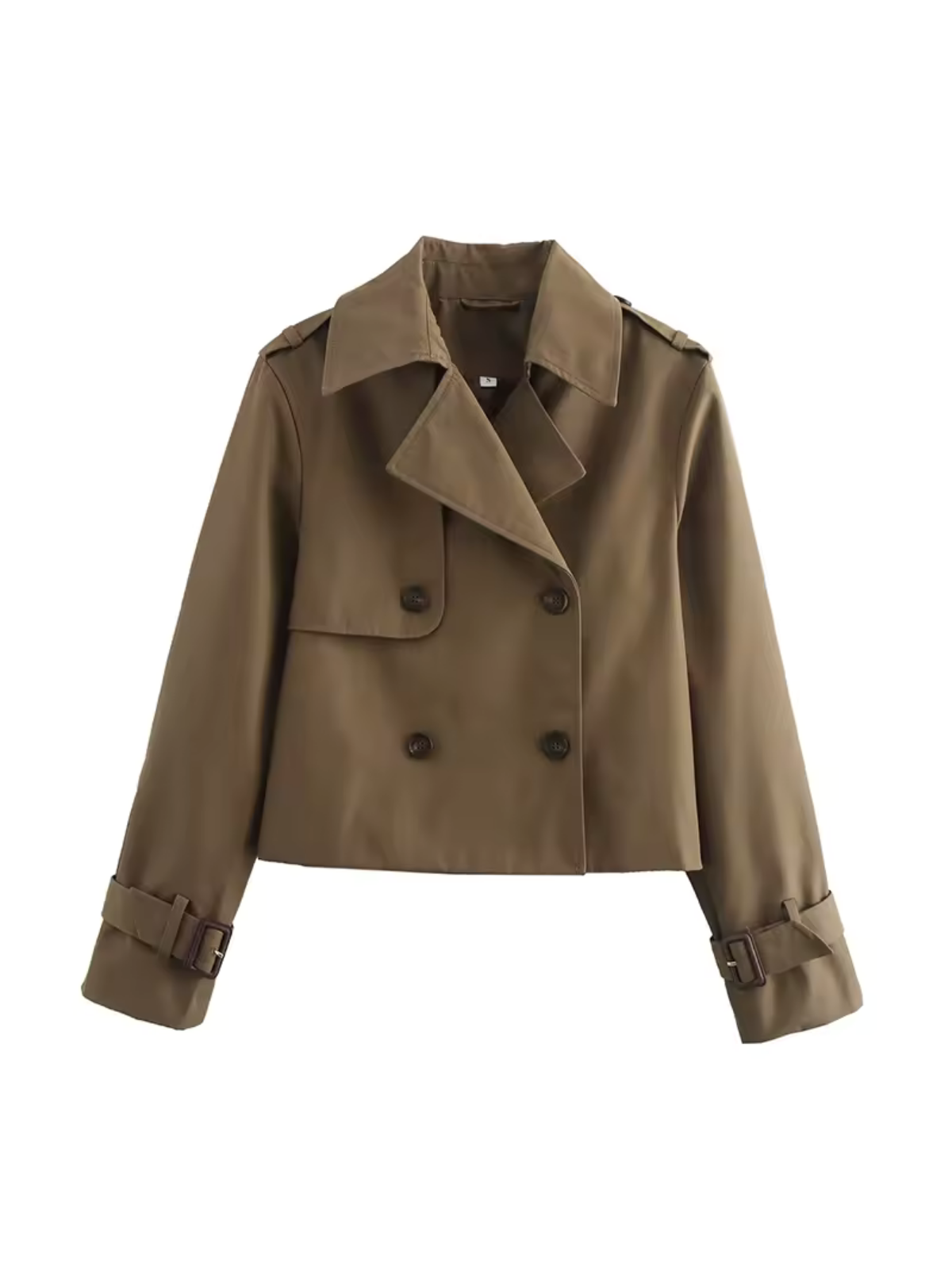 Valenzora | Double-breasted versatile short trench coat
