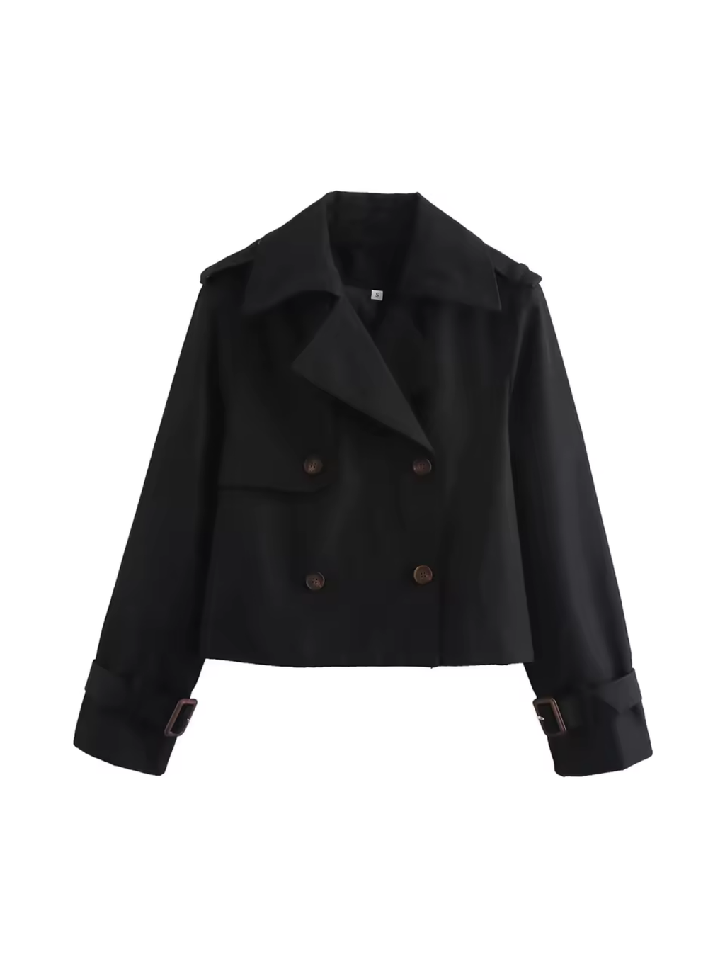 Valenzora | Double-breasted versatile short trench coat
