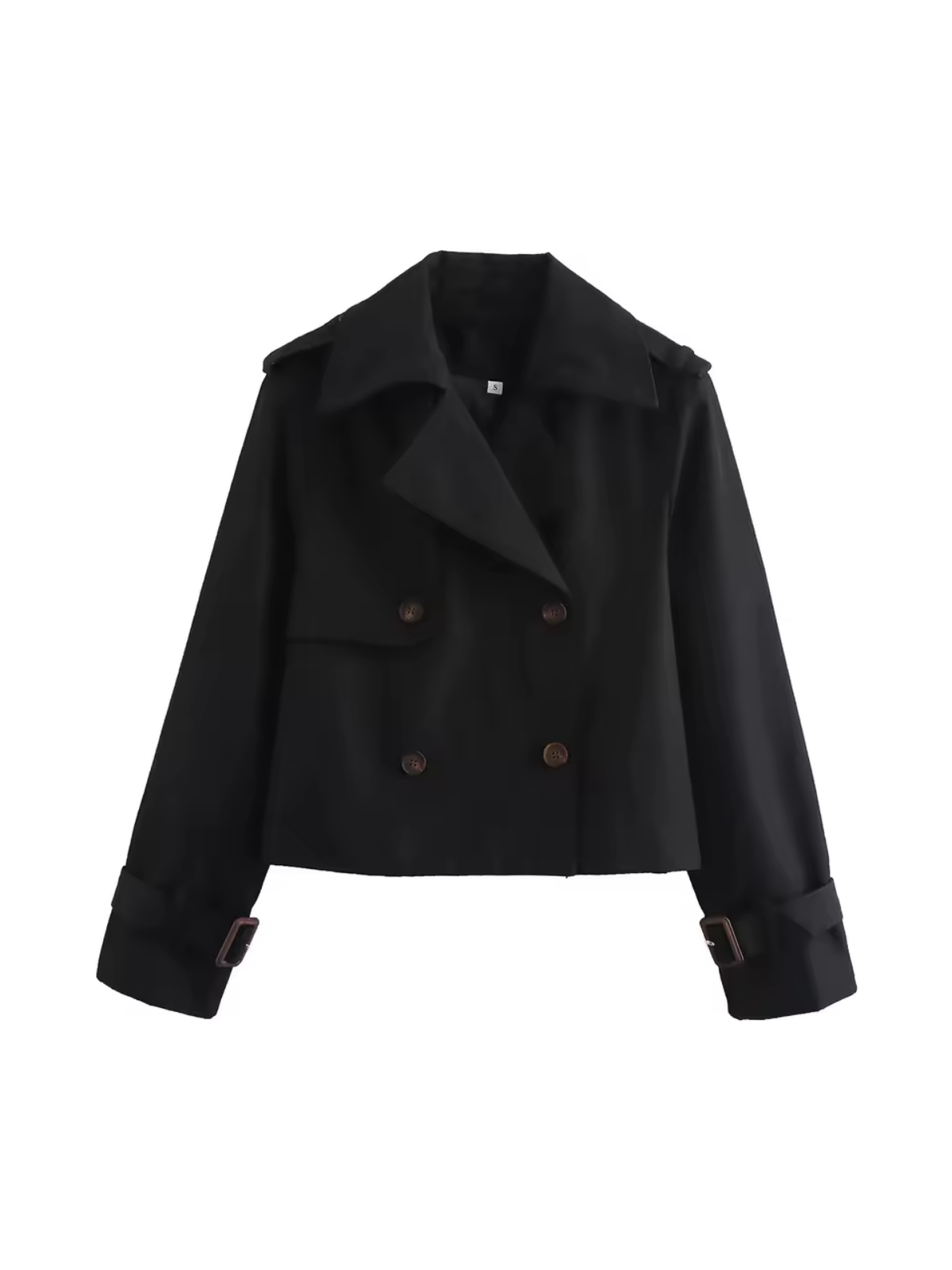 Valenzora | Double-breasted versatile short trench coat